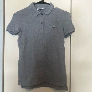 NWOT-Lacoste Gray Polo women’s Shirt